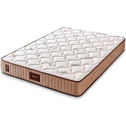 Resårmadrass 100x200 Vit/Beige Resårbotten