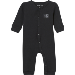 Calvin Klein Ribbed Onesie BLACK