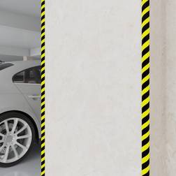 vidaXL Kulmasuojat 2 kpl keltainen ja musta 4x3x100 cm PU