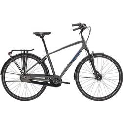 Trek District 2 Equipped With Shimano Nexus 7v Lithium City Bike 2022 -Gray Men's Bike