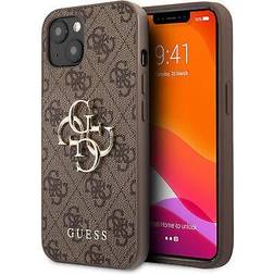 Guess 4G Big Metal Logo iPhone 13 Brun