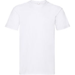 Fruit of the Loom Men's Super Premium Short Sleeve Crew Neck T-shirt - White