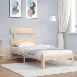 vidaXL Bed Frame with Headboard 3FT Single