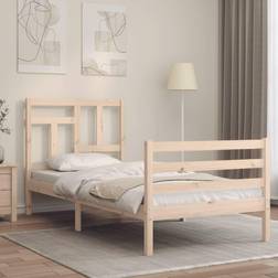 vidaXL Giroletto Con Testiera 90x200 cm In Legno Massello