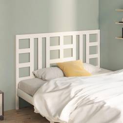 vidaXL Meuble De Chambre À Coucher Double Accessoire De Lit Intérieur Blanc 156x4x100 cm Bois Massif De Pin Tête de lit