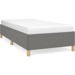 vidaXL Bedframe Stof Donkergrijs 90x200 cm
