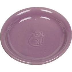 Nobby Ceramic Cat Milk Dish Purple 14 x 2 cm