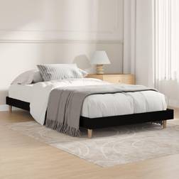 vidaXL Bed Frame Black Engineered Wood