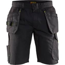 Blåkläder 149413309956C56 Service Shorts mit Nageltaschen, Schwarz/Rot, Größe C56