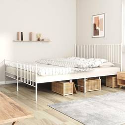 vidaXL 183 213 headboard & footboard Metal Bed Frame Headboard Base