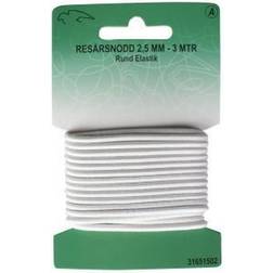 Panduro Hobby Elastik Rund Hvid 2,5mm 3m