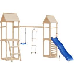 vidaXL Swing Seat with Rope Ladder and Climbing Stones