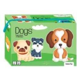 Barbo Toys Little Bright Ones 3 Hunde Puslespil spil, dansk