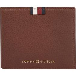 Tommy Hilfiger Premium Leather Small Card Wallet - DARK CHESTNUT - One