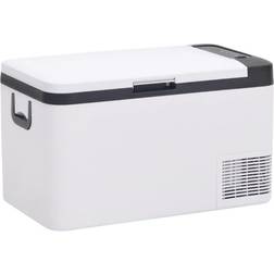 vidaXL Koelbox met handvat 18 L PP&PE zwart en wit