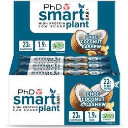 PhD Nutrition Smart Plant Bar Choc Coconut & Cashew 12 st