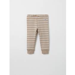 Polarn O. Pyret Striped Baby Leggings Brown x