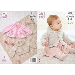 King Cole 6014 DK Pattern Baby Jacket Cardigan Blanket