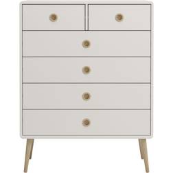 Steens Softline Off White Chest of Drawer 81.3x105.2cm