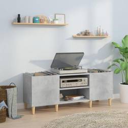 vidaXL Record Concrete Storage Cabinet