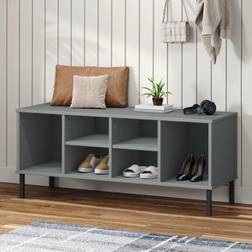 vidaXL with Metal Legs 106 x 35 x 45 cm Shoe Rack