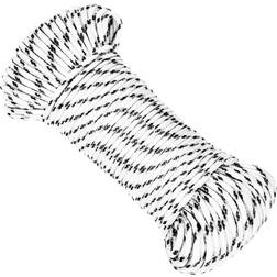 vidaXL Braided Boat Rope White 5 mmx25 m Polyester