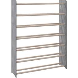 vidaXL Grey, 90 Engineered Wood Shoe Rack