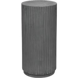 Broste Copenhagen Rillo Podium Ø38.5XH78CM Charcoal Pouf