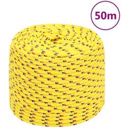 vidaXL Boat Rope Yellow 10 mm 50 m Polypropylene