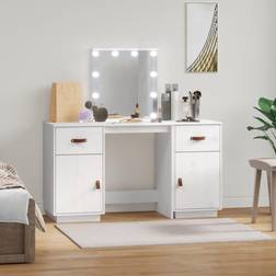 vidaXL white Solid Wood Pine Dressing Table