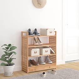 vidaXL with Drawer 70 x 27 x 81 cm Shoe Rack