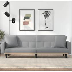 vidaXL Letto Con Cuscini Grigio Chiaro Divano Divano 3 Posti, Divano 2 Posti