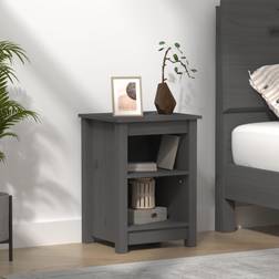 vidaXL 40x35x55 massivt Sengebord 35x40cm