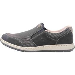 Rieker Mocassins Confort NAMUR/TECHKNIT Schwarz