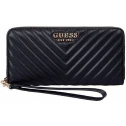 Guess keillah large zip around black, purse wallet