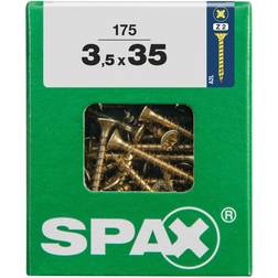 Spax Tirafondo Yellox Cabeza Plana 3.5x35 mm Rosca Completa