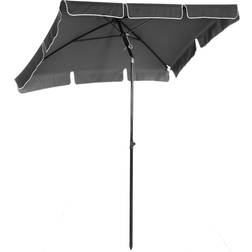 OutSunny Tuinparasol Rechthoekig Staal 200 x 125 x 235 cm