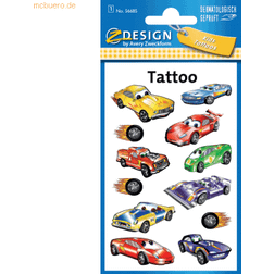 Avery Tattoofolie zweckform kids tattoo 56685 autos ablösbar dermatologisch gete