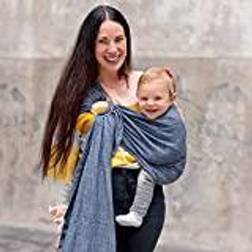 Hoppediz Babytragetuch gewebter Ring-Sling