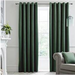 Sleeping Beauty Llewelyn Bowen Pink Montrose Velvet Blackout Thermal Eyelet Curtains