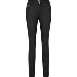 HUGO BOSS Regular-Fit Jeans aus Satin-Stretch-Denim