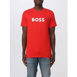 HUGO BOSS T-Shirt i Økologisk Bomuld - Rød