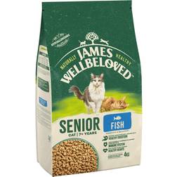 James Wellbeloved Senior Dry Cat Food with Fish - 4kg Bag Fish