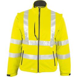 Asatex Warnschutz-Softshelljacke EN471 gelb