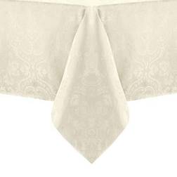Villeroy & Boch Fashions Caiden Elegance Damask Tablecloth Beige, White