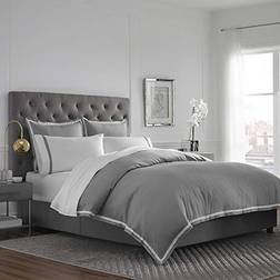 Martex 2000 Ultra-Soft Microbrushed Duvet Cover White, Gray