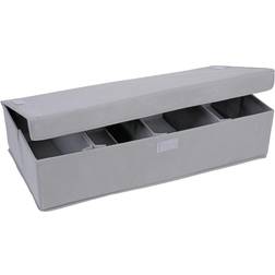 Gräwe Besteckkasten Stoff, 4 Fächer, Grau