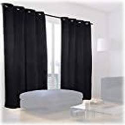 Relaxdays Blackout Eyelet Curtains Set of 2 245 x 135 x 0.5 cm