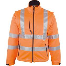 Asatex Softshell-Warnschutzjacke orange