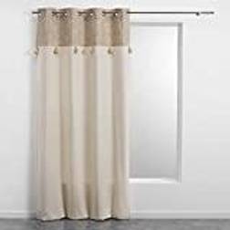 Douceur D Interieur Rideau À œillets Sultan 140x240 cm - Naturel Beige 140x213.36cm